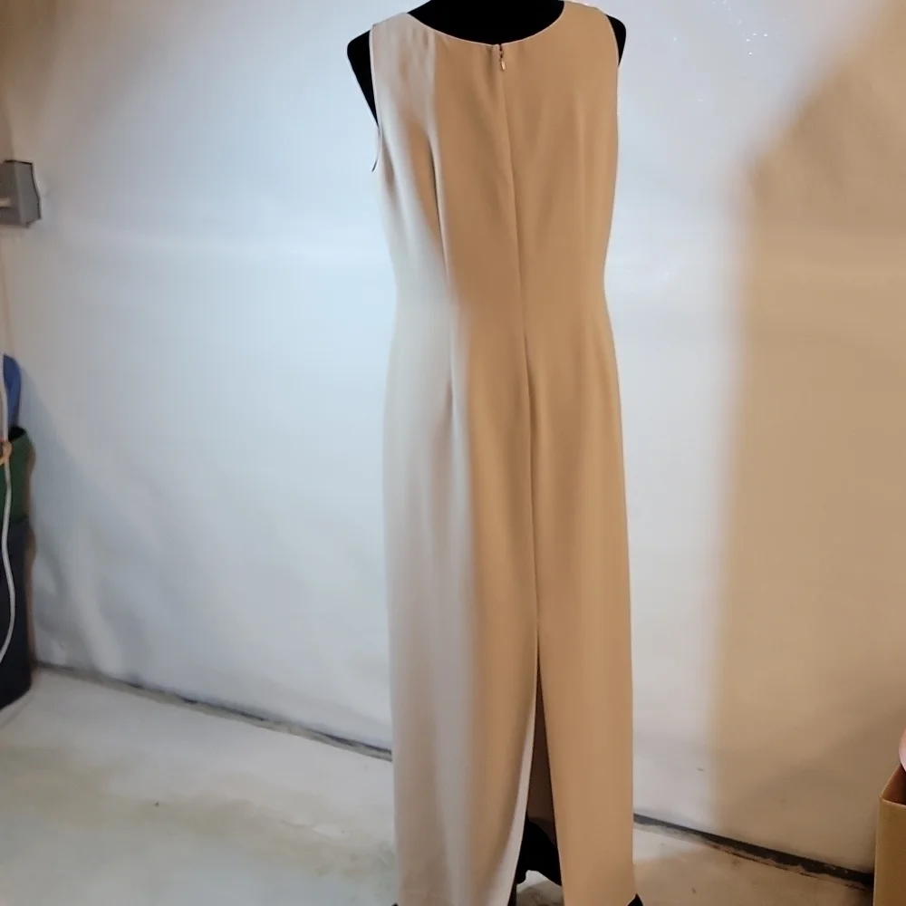 𝅺ADRIANNA Papell elegant maxi dress with cropped overlay sequin jacket - Picture 9 of 16